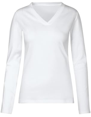 TRIGEMA Langarmshirt mit V-Ausschnitt
