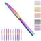 Evanda Rainbow Dinner Knives Set 12 Pieces, Colorful Titanium Plating Stainless Steel Table Knife Steak Knives, Butter Knife Set, Modern Design Cutlery Set, Dishwasher Safe
