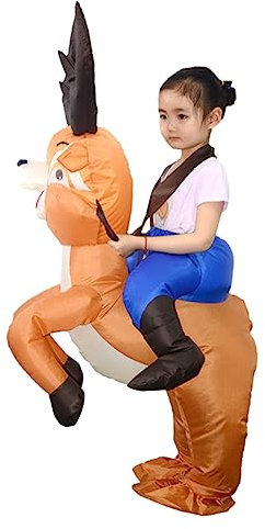 Holibanna Halloweenkostüm aufblasbares Partykostüm Hirsch aufblasbares Outfit aufblasbare Kostüme aufblasbares Kostüm kleidung Kleider Elchkostüm Elch-Party-Outfit Marionette Requisiten