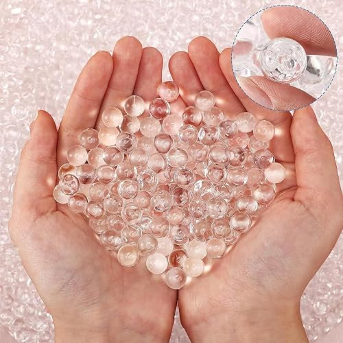 MAAK 50000 Plus Pcs Clear Water Beads Balls Biodegradable Balls,Transparent Water Gel Jelly Balls Floating Pearls, Floating Candle Making, Wedding Centerpiece Arrangement