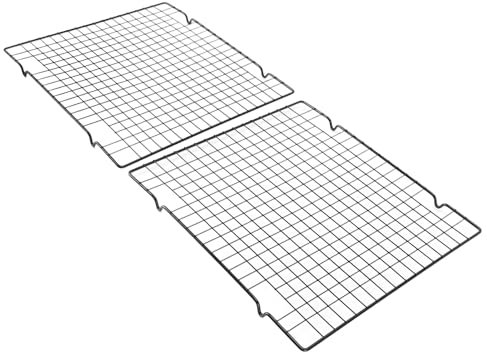 Kühlrost, Kohlenstoffstahl Antihaft-Gitterrost Hochtemperaturbeständigkeit Backrost Spülmaschinenfest Leicht zu reinigen Grillroste zum Kühlen, Backen, Grillen