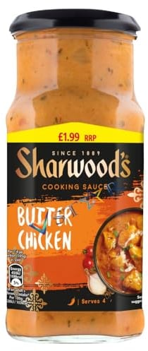 Sharrwoods Korma, Butter Chicken,Tikka Masala, Balti Cooking Sauce PMP 420g (3, Butter Chicken)