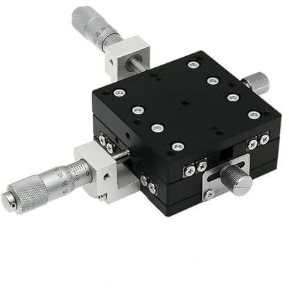 ONGVXR XY-Achse LY70 70x70mm Trimmstation Manuelle Verschiebungsplattform Linearbühne Schiebetisch XY70-C XY70-R XY70-L Querschiene(LY70-C XY Axis)