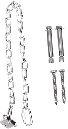 CORHAD 1 Satz Schaukelhaken Indoor- Schwerlasthaken Schwerlast-Schaukelbügel edelstahlhaken edelstahlketten Schaukel-Hängeset Schaukelbefestigungskette Rostfreier Stahl Silver