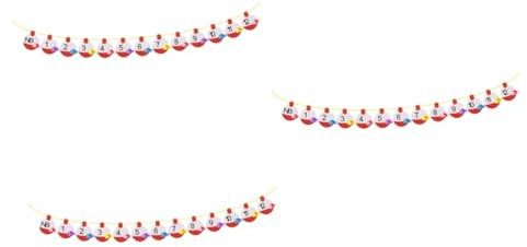 Alasum 3st Geburtstag Ziehen Flagge Alles Zum Geburtstag-banner Raumdekoration Geburtstagsbanner -dekorationen Alles Zum Geburtstag Kaminsims Fahnengirlande Bambus