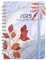 Terminplaner 2025 Kalender 2025 Ringbuch A5 mit Blumen Lesezeichen Planer 2025 Kalender 2025 Buchkalender 2025 Januar bis Dezember Wochenplaner Schülerplaner 2025 Planner 2025 Taschenkalender (Blau)