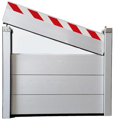 KV-OOGG Barrière Anti-inondation pour Porte de Garage,Système De Batardeau Anti-Inondation Déflecteur d'eau De, Facile À Utiliser, pour Allées, Passages, Rues(80 * 40cm)