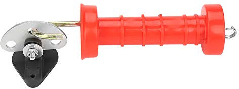 10pcs Electric Fence Gate Handles, Plastic Insulated Spring Gate Handles with 10 Pcs Insulators for Electric Fence