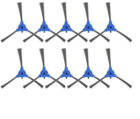 Optimales Kantenfegen mit Ersatzteilen, Seitenbürsten, kompatibel mit Solac Lucid i10 Staubsauger, 6 Stück (10 Stück)