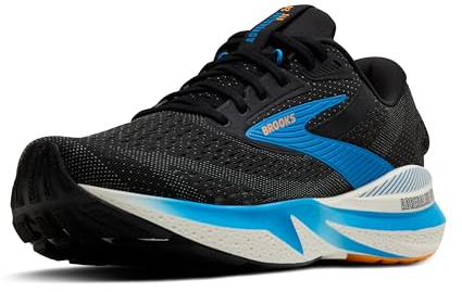 BROOKS Homme Adrenaline GTS 24 Sneaker, Black/Ebony/Cloissonne, 46 EU