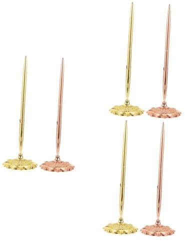 DIYEAH 3 Ensembles Pot Stylo Support Pour Ordinateur Portable Support Moteur Manette Bureautique Accessoires Crayon Bille Accessoire D'affaires Papeterie De Bureau Métal 2 Pièces * 3