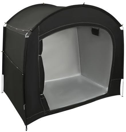 Tenda da viaggio per bicicletta, per esterni, può essere utilizzata per riporre biciclette, moto, strumenti di riparazione, colore nero, 220 x 150 x 185 cm