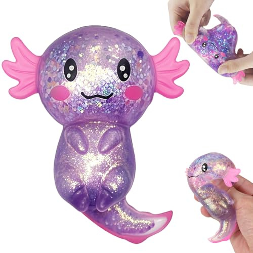Axolotl Spielzeug,Axolotl Squeeze Toy, Stress Squeeze Spielzeug | Squishy Ball, Ball für Geburtstags Party,Anti Stress (Axolotl 1 Stück)