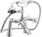 nuie I304X Beaumont Traditional Bathroom Crosshead Handle 1/2 Bath Shower Mixer Tap with Shower Kit, 282 x 220 x 165mm , Chrome