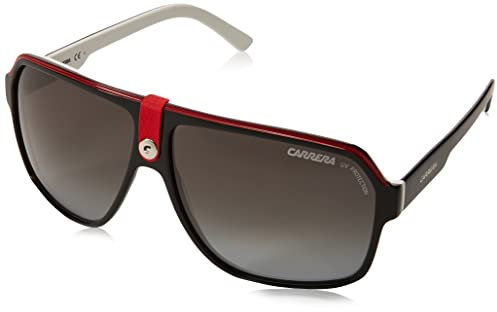 Carrera Unisex-Erwachsene 33 Sonnenbrille, Schwarz Kristall Weiß/Grau Farbverlauf