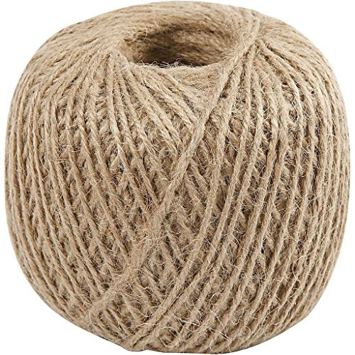 Create Crafts 50333 - Spago di lino, 2 mm x 180 m, colore: Beige