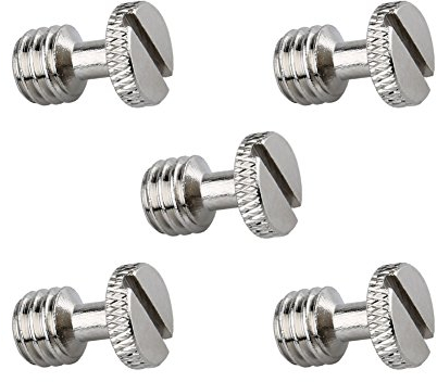 NICERYIG 3/8 Bolt Camera Quick Release Screw SchraubeTripod Screw Adapter Connecter DSLR Camera Rig Accessories(5pcs)