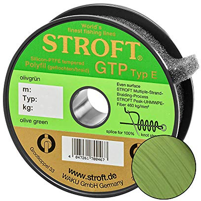 WAKU Stroft Schnur GTP Typ E geflochten olivgrün 200m Typ E4 9,50kg