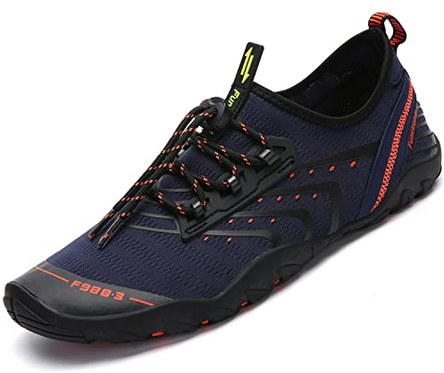 Saguaro, Wasserschuhe für Damen und Herren, zum Tauchen, Schwimmen, Surfen, für felsige Strände, Yoga und Wassersport, - Spiaggia Blue - Größe: 48 EU