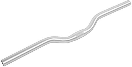 Keenso Fahrradlenker, Aluminium Mountainbike Rennrad Fixed Gear Bar Lenker 25,4 mm × 520 mm(Silber)
