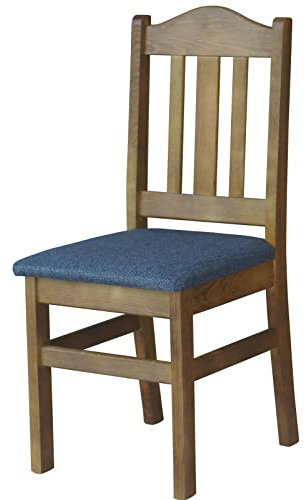 k koma Restaurantstuhl Stuhl Polsterstuhl Eiche MASSIV Kiefer Holz -NEU (GRAU DUNKEL)