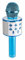 MAX KM01 Bluetooth Karaoke Microphone - Wireless MP3 Player, Built-in Speaker, LED Lights, Portable Handheld Mic for Singing, Home Parties, Kids & Adults, Compatible with Android & iOS - Blue