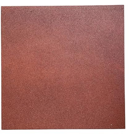 SUELOSPORT Pack Losetas de Caucho para Gimnasio 50x50x2 cm, Loseta Maciza de Caucho Alta Densidad, Antideslizante, Suelo Crossfit, Suelo Antivibraciones - 1 loseta (50x50cm) Rojo