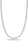 LeCalla 925 Sterling Silver Italian 2mm Diamond-Cut Bead Ball Strand Chain Necklace for Women 20 Inches, Made in Italy