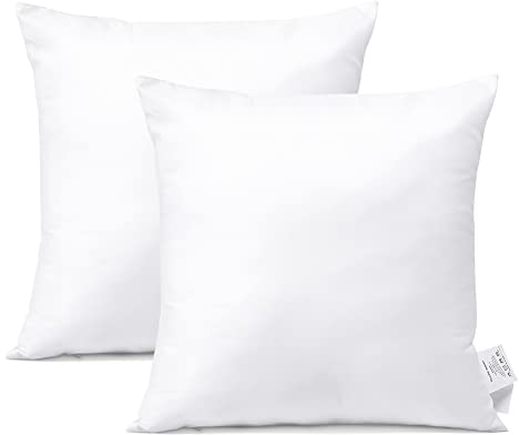 Artscope 2er Set Kissenfüllung - 7D Polyestermischung Zierkissen - 50x50cm Innenkissen Füllkissen Kopfkissen Sofakissen für Wohnzimmer Schlafzimmer Sofa Bett