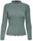 ONLY Women's Onlemma L/S High Neck Top Noos Jrs T Shirt, Green Detail Balm: Melange, XL UK