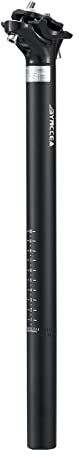 Bynccea Fahrradsattelstütze 27,2 mm 30,9 mm 31,6 mm Fahrradsattelstütze 400 mm für Mountainbike Rennrad MTB BMX