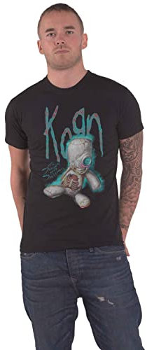 Korn T Shirt SOS Doll Band Logo Nue offiziell Herren Schwarz L
