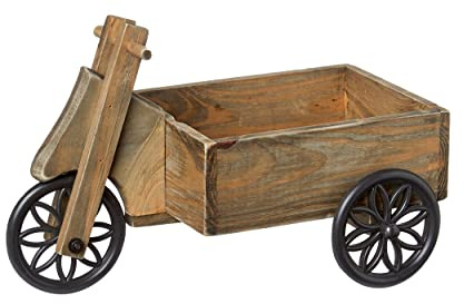 Wooden Tricycle Planter Outdoor Indoor Garden Plant Holder 34cm