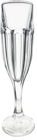 6 Flûtes à Champagne en Cristal - Service Royal (19 cl) - Art de la Table - Maison Klein - Artisan du Cristal - Coffret Cadeau - Estampillé : Klein 54120 Baccarat France
