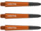 WINMAU Dart Shaft - Vecta Polycarbonat Dartschäfte - 1 Set pro Packung (insgesamt 3 Dart-Schäfte) - Professionelles Dartzubehör - Orange & Schwarz Medium Schäfte