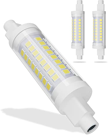 R7S LED 78mm Hightlight Birne, Naturweiß 4500K, 7W R7S LED Lampe Ersatz für 70W Halogenlampen, Nicht dimmbare, 700lm 220V, Kein Flackern (Color : Natural White, Size : 2pcs)