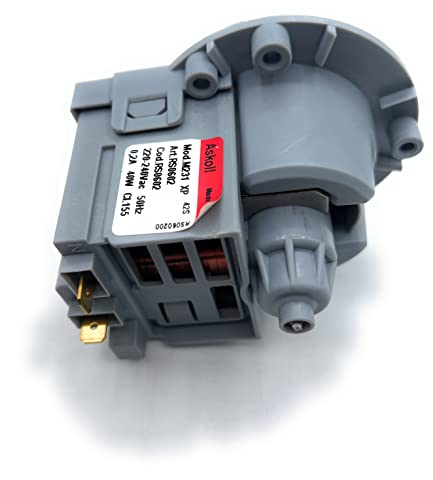 ELECTROTODO bomba de desague estandar para lavadora ZANUSSI, ARISTON, BALAY, CANDY, ELECTROLUX, INDESIT, NEW-POL, OTSEIN,LG (fijacion 3 tornillos)