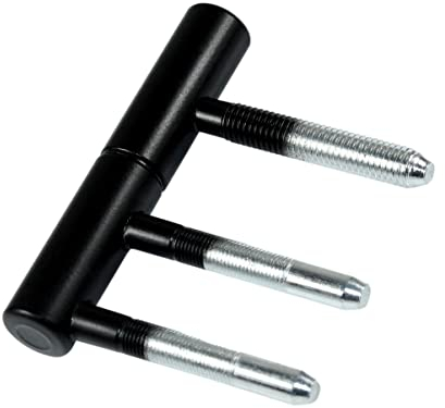 SN-TEC Standard Türband Set 3420, 2-teilig Schwarz für Holztüren mit Holzzargen, Rolle 15mm, Stift 10mm (10 Stück)