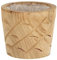 J-Line Cache-Pot Encoches Bois Naturel Medium