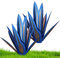 Tequila Skulptur, 2pcs Garten Tequila Dekor DIY Metal Tequila Rustikale Skulptur Metall Agave Yard Kunst für Rasenschmuck im Freien Gartendekoration Blau