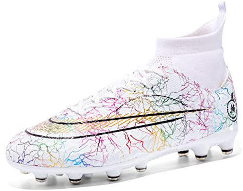 IFIKK Herren High Top Spike Cleats Athletics Fußballschuhe Unisex-Kinder Professionelle Trainingsschuhe