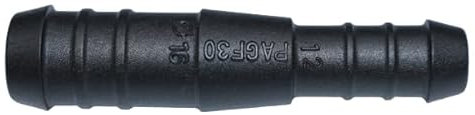 1, 2, 3, 5 ou 10 raccords de tuyau 16 mm à 12 mm droits réduits PA GF30 noir (1)
