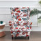 LUXRUB 2 Teilige Ohrensesselbezüge, Elegante Sofabezüge Mit Blumendruck Stretch-Sesselhussen All-Inclusive Tiger Hocker Stuhl Schonbezug Waschbare Möbelschutzbezüge Für Wohnzimmer (Color : 11)