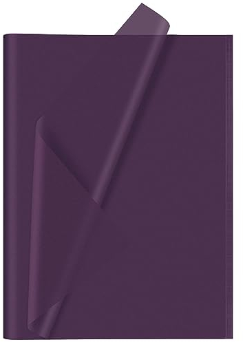 CHRORINE Carta velina viola – 60 fogli, 50,8 x 36,8 cm, per Halloween e feste, decorazioni fai da te