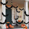 HDAKDDHG Decorazioni di Halloween, pipistrelli da appendere, 12 pipistrelli volanti con occhi luminosi e rotolo di filo, per decorazioni di Halloween, esterni, giardino, feste, cortile, albero (3
