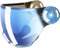 uvex Rocket Junior Ersatz-Visier (51-55 cm, 0003 mirror blue/lasergold lite (S2))