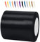 Schwarz 100mm Satinband 23 Meter, Polyesterband, verschönern Sie Ihre Bastelarbeiten und Feiern, ideal für Geschenkverpackungen, Dekorationen, Hochzeitsautoband, Bänder zum Basteln