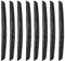 VBRHFRIF 8-Piece Carbon Fiber Pattern Car Door Edge Stickers - Protectors for Doors & Garage Walls