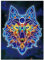 Songdao Leuchtend Diamond Painting Kinder, 5D DIY Set, Malen Nach Zahlen Diamant Mädchen Erwachsene, Diamant Bilder Arts Craft für Home Wand Decor (Wolf)