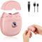 LOPHE Electric Nail Clippers, Electric Automatic Nail Clippers Cutter with 2 Adjustable Speeds, Rechargeable Nails Trimmer with LED Light, Safety Fingernail Trimmer for Adult Elderly Kid (A-Pink)